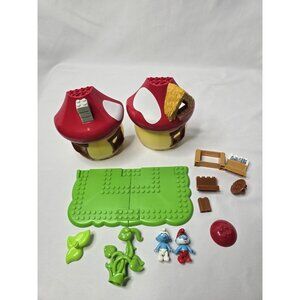 Mega Bloks 10709 Papa Smurf's House 2010 NOT COMPLETE Building Toy